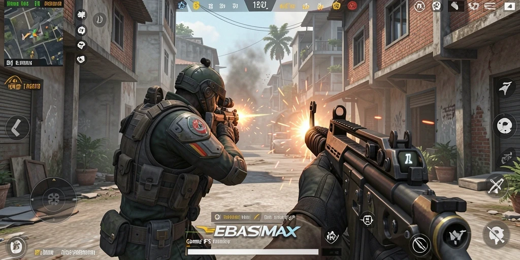 Tampilan gameplay BEBASMAX yang menegangkan dan mendebarkan.