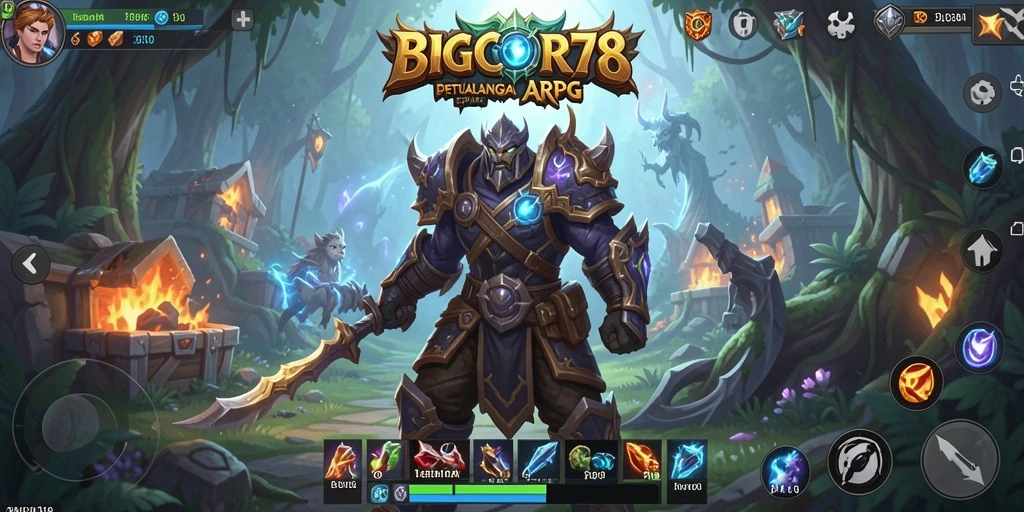 Tampilan gameplay BIGCOR78 dengan pertarungan seru dan visual menawan.