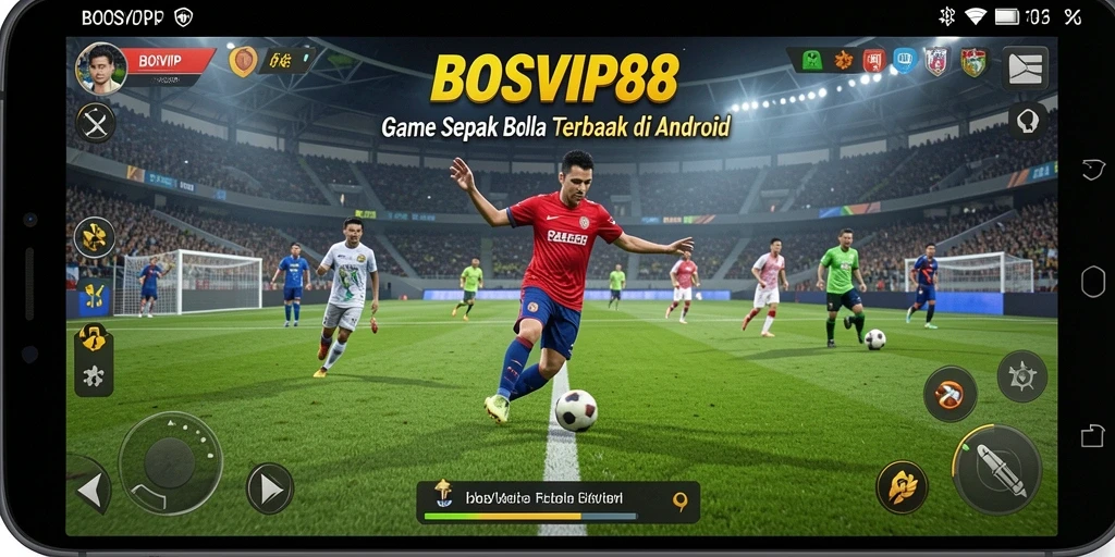 Tangkapan layar menampilkan gameplay menarik sepak bola dalam BOSVIP88.