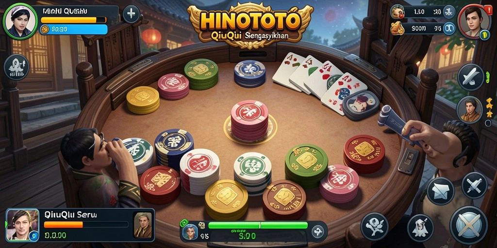Gameplay seru QiuQiu di HINOTOTO dengan tampilan yang memukau.