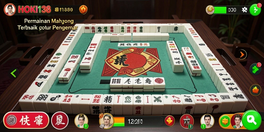 Tampilan gameplay HOKI138 yang menarik dan seru dalam permainan Mahjong.
