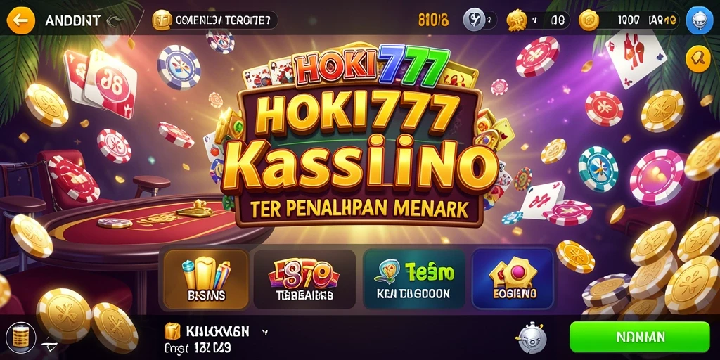 Tampilan gameplay HOKI777 yang mendebarkan dan penuh warna.