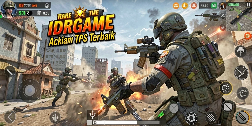 Gameplay mendebarkan dengan aksi tembak-menembak yang seru.