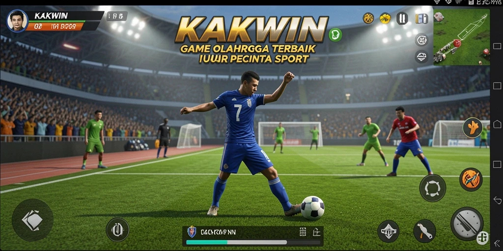 Tampilan gameplay KAKWIN dengan aksi mendebarkan di lapangan.