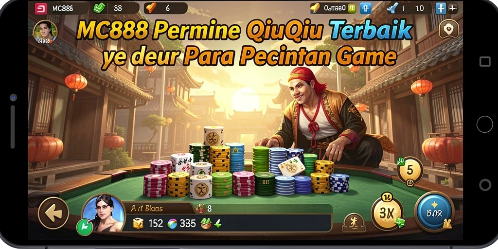 Tangkapan layar gameplay QiuQiu yang mendebarkan dari MC888.