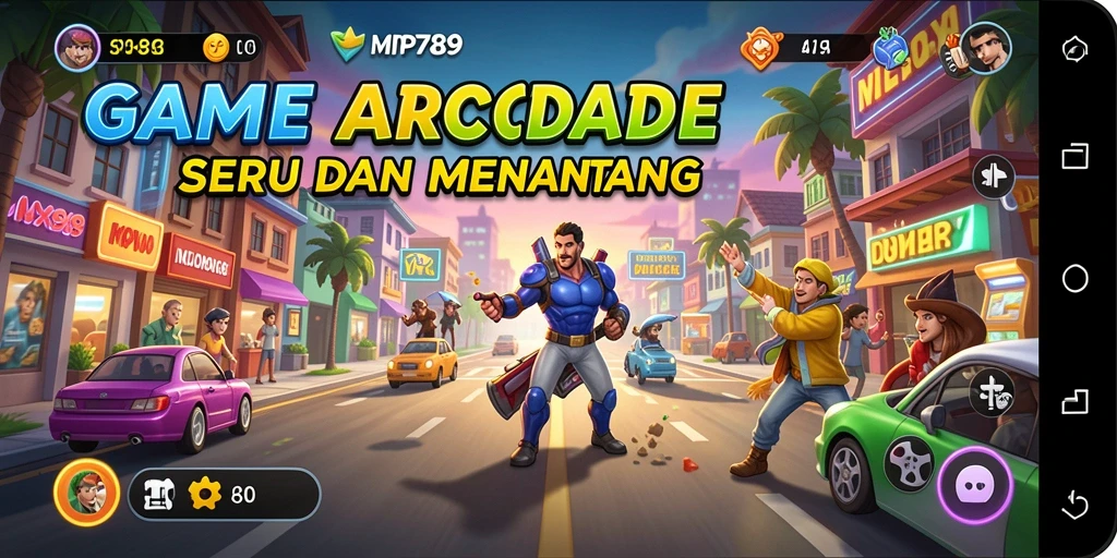 Tampilan gameplay seru dalam game Arcade MVP789.