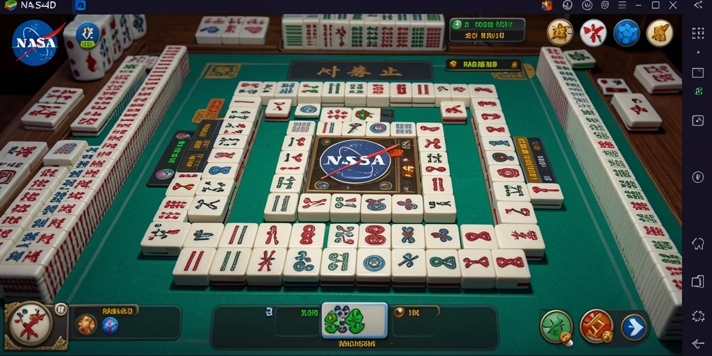Tampilan gameplay menarik di <strong>NASA4D</strong> dengan elemen Mahjong yang menawan.