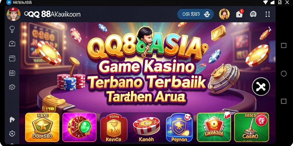 Tampilan gameplay Kasino yang menegangkan di QQ88ASIA.
