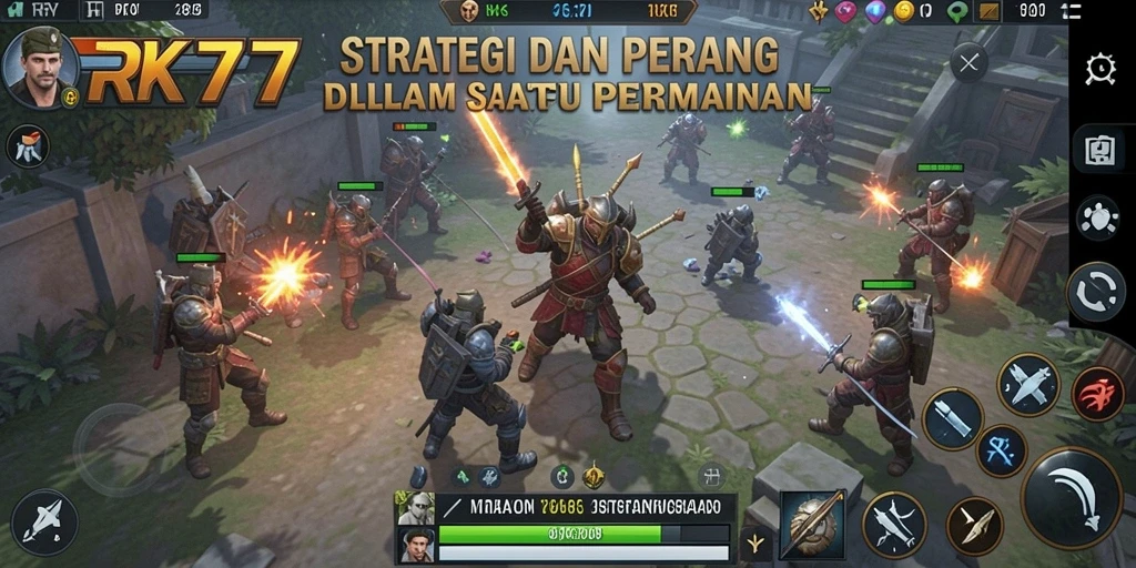 Menampilkan aksi pertempuran seru dalam RK77.