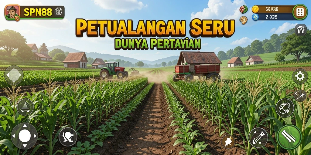 Tangkapan layar gameplay SPN88 dengan aktivitas berkebun yang menarik.