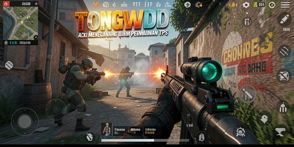 Tampak aksi seru dalam gameplay <strong>TONGWD</strong> dengan karakter berjuang melawan musuh.