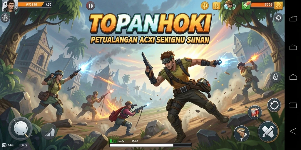 Tangkapan layar gameplay aksi seru di TOPANHOKI.