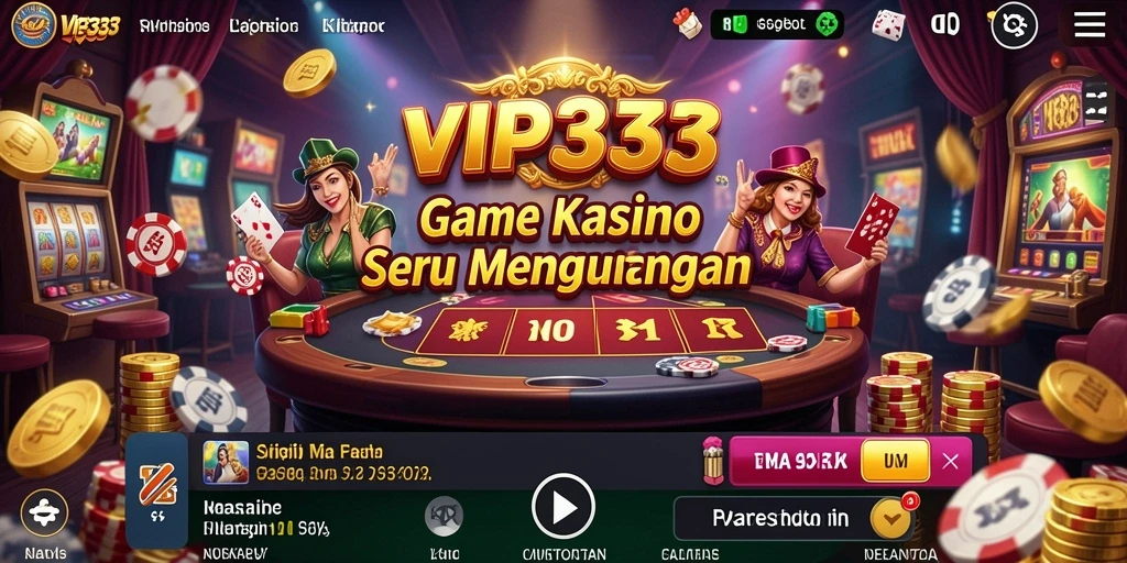 Gameplay menarik dengan berbagai pilihan permainan Kasino.